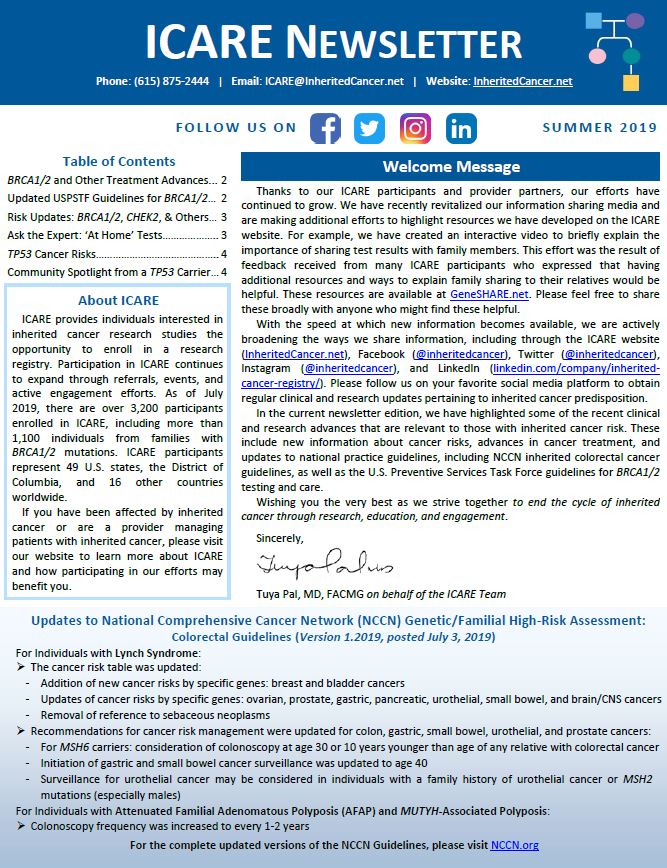 ICARE Newsletter Image no month