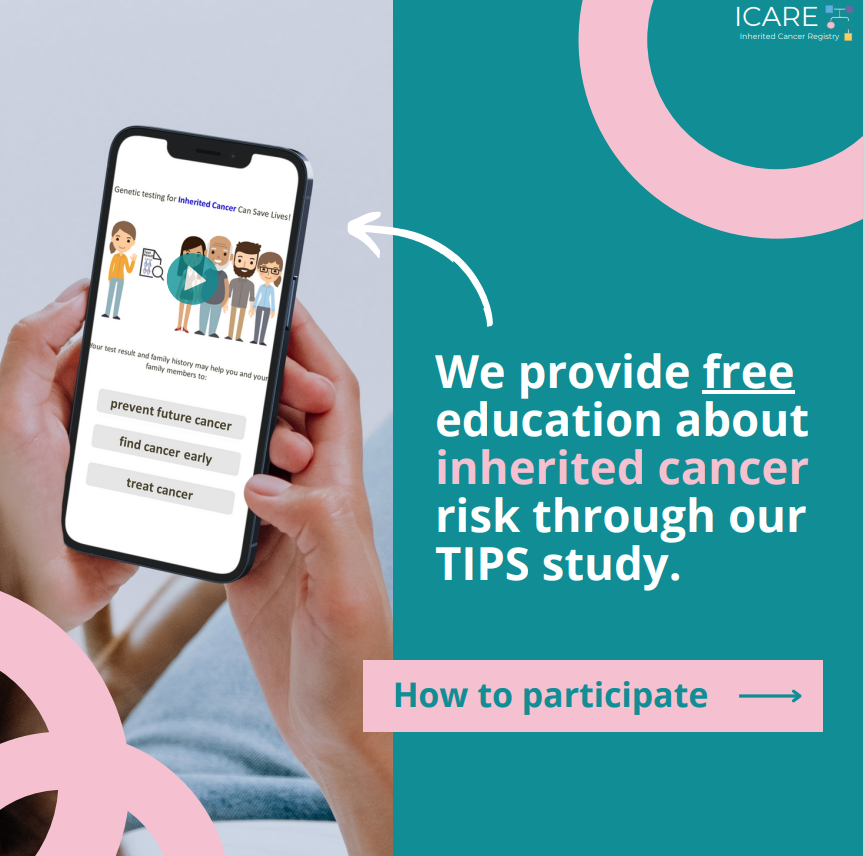 ICARE Social Media Post October 2022 Tool For Inherited Cancer ICARE Social Media Post October 2022 Tool For Inherited Cancer